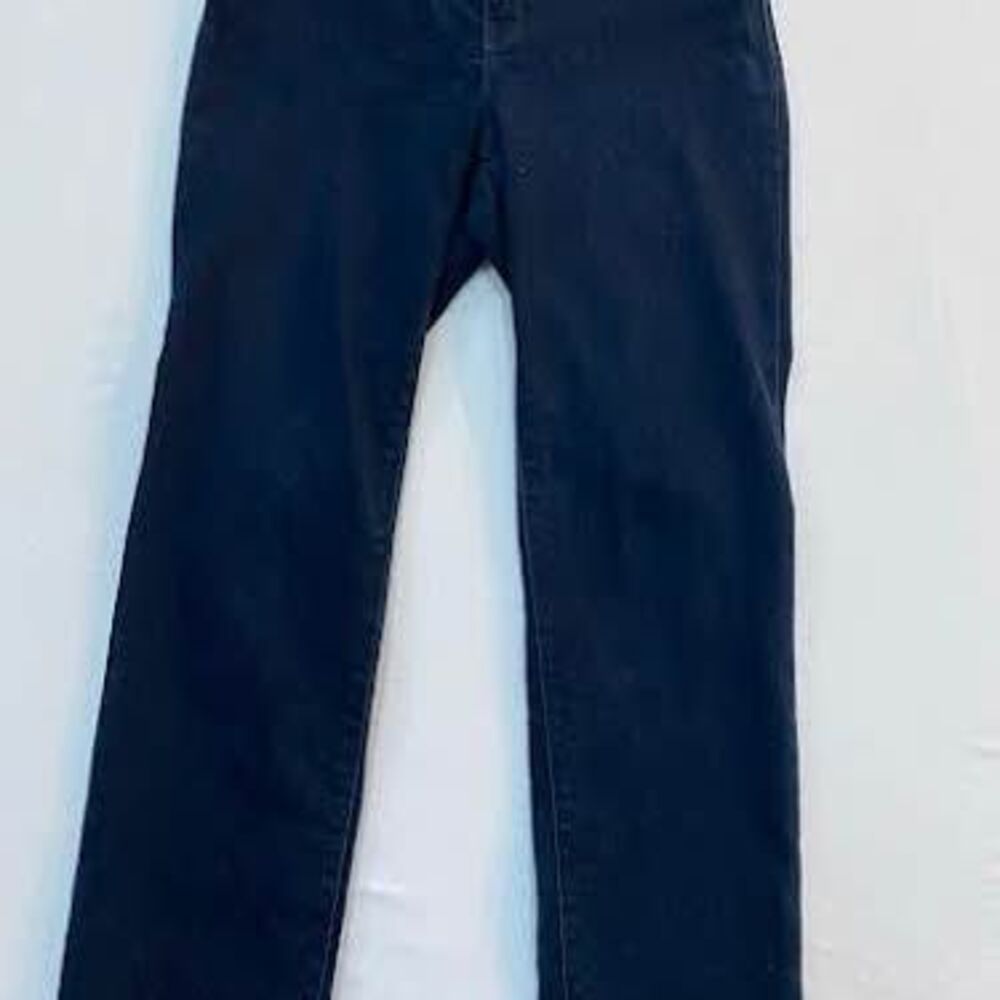 Gloria Vanderbilt Sabrina Slim Straight Jeans Women's 10 Average Dark Wash Blue